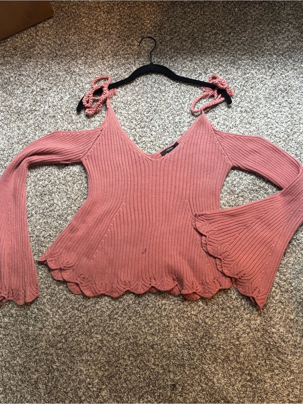 Bell Sleeve Sweater Blouse